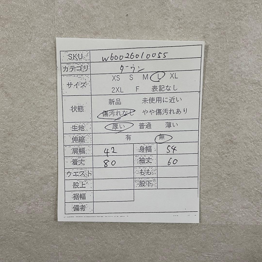 【海外限定】Jeep ダウンジャケット ファー付き ロゴパッチ L ブラック