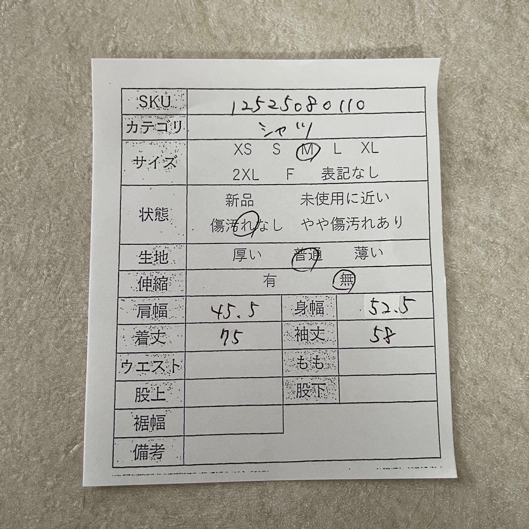 【美品】POLO BCS 長袖シャツ サイズM ブラック チェック柄