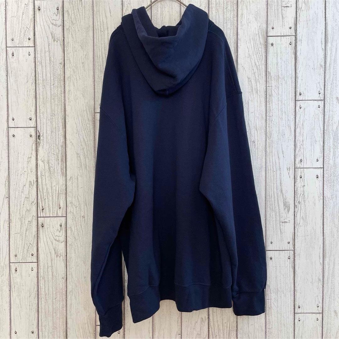 【美品】RUSSELL ラッセル メンズ 長袖パーカー XXLサイズ ネイビー