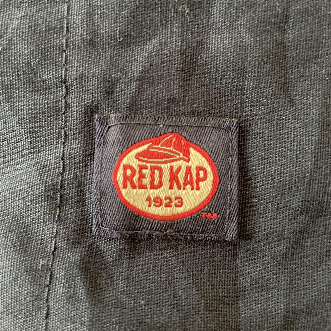 【美品】古着 RED KAP 長袖ワークシャツ Lサイズ ツートン ブルー系
