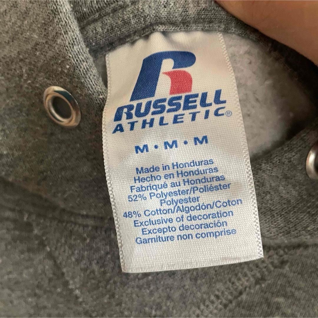 【美品】RUSSELL ラッセル メンズ 長袖パーカー Mサイズ グレー