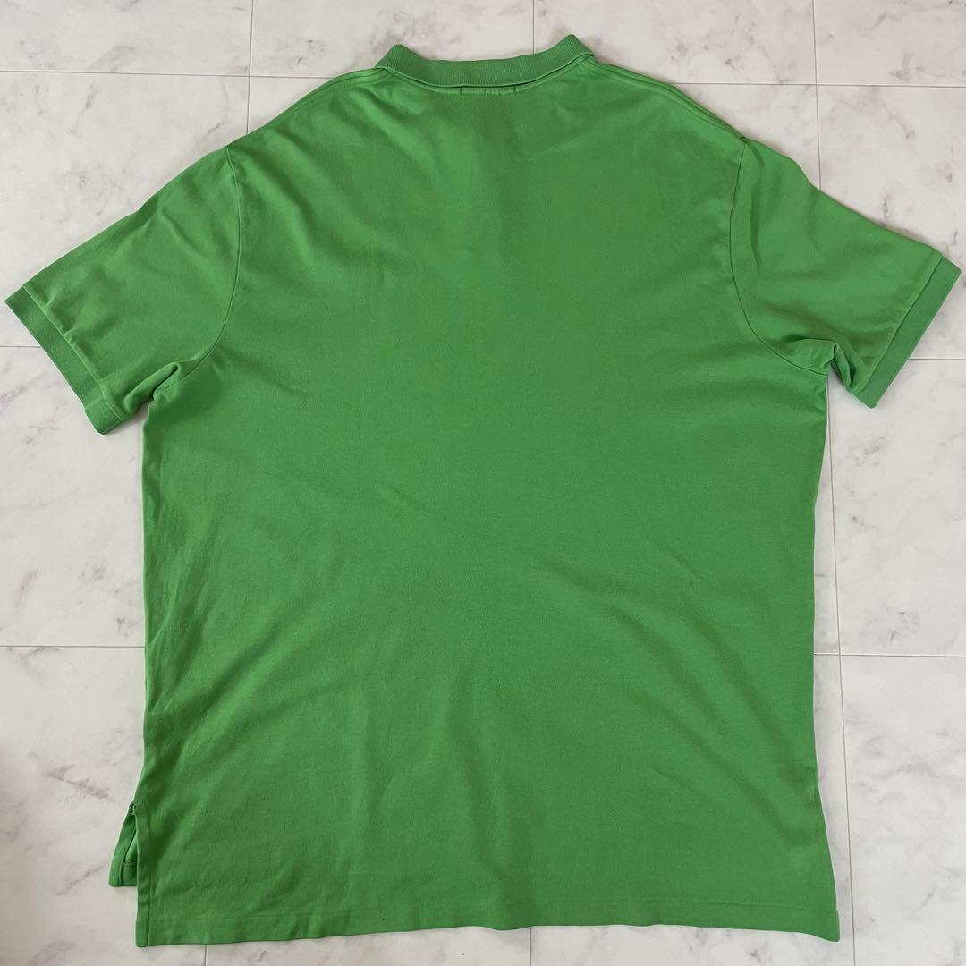 【美品】 古着90s Ralph Lauren ポロシャツ グリーン XXL