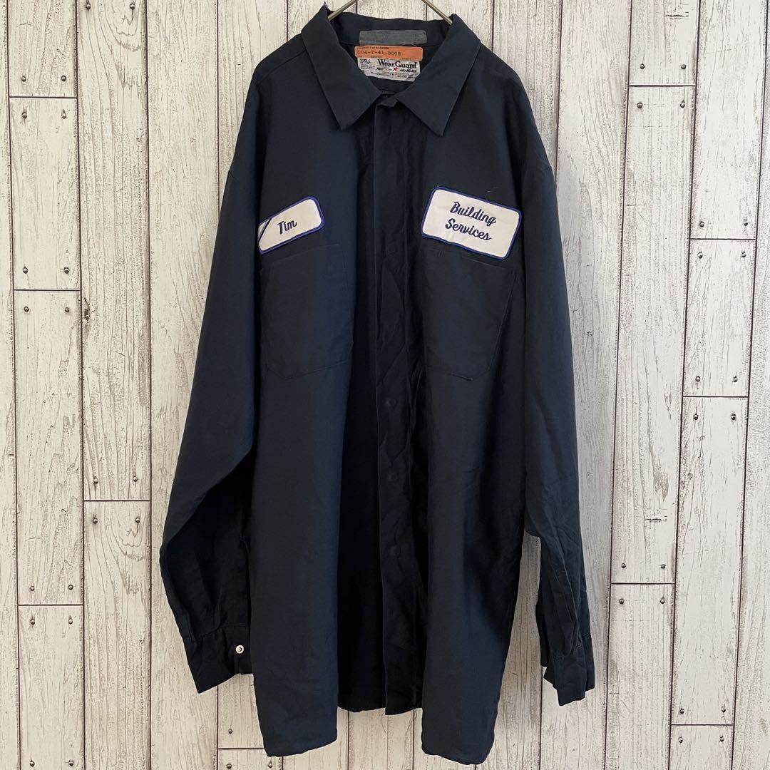 【美品】Wear Guard ARAMARK 長袖ワークシャツ 2XLサイズ