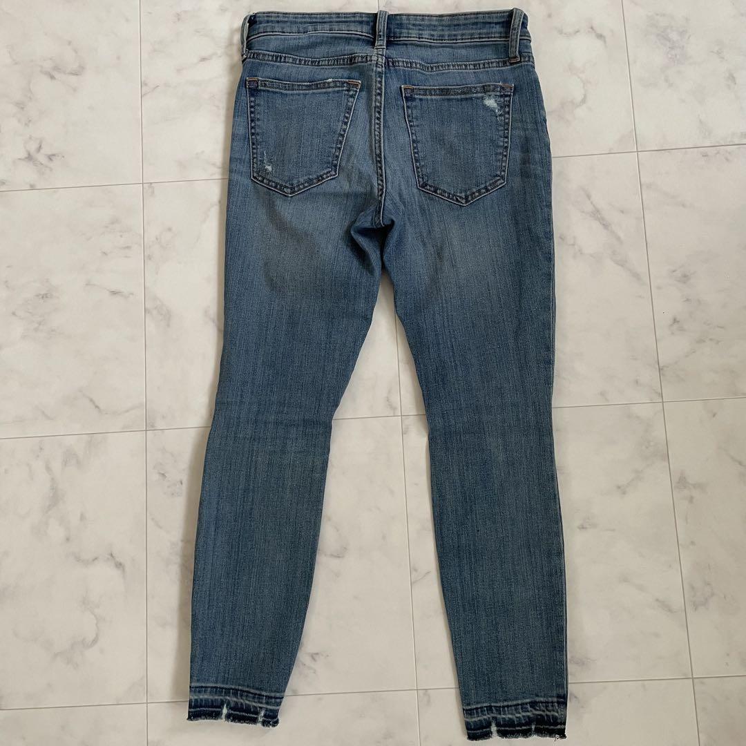 【美品】GAPダメージデニムパンツ メンズ 0/25サイズ ブルー