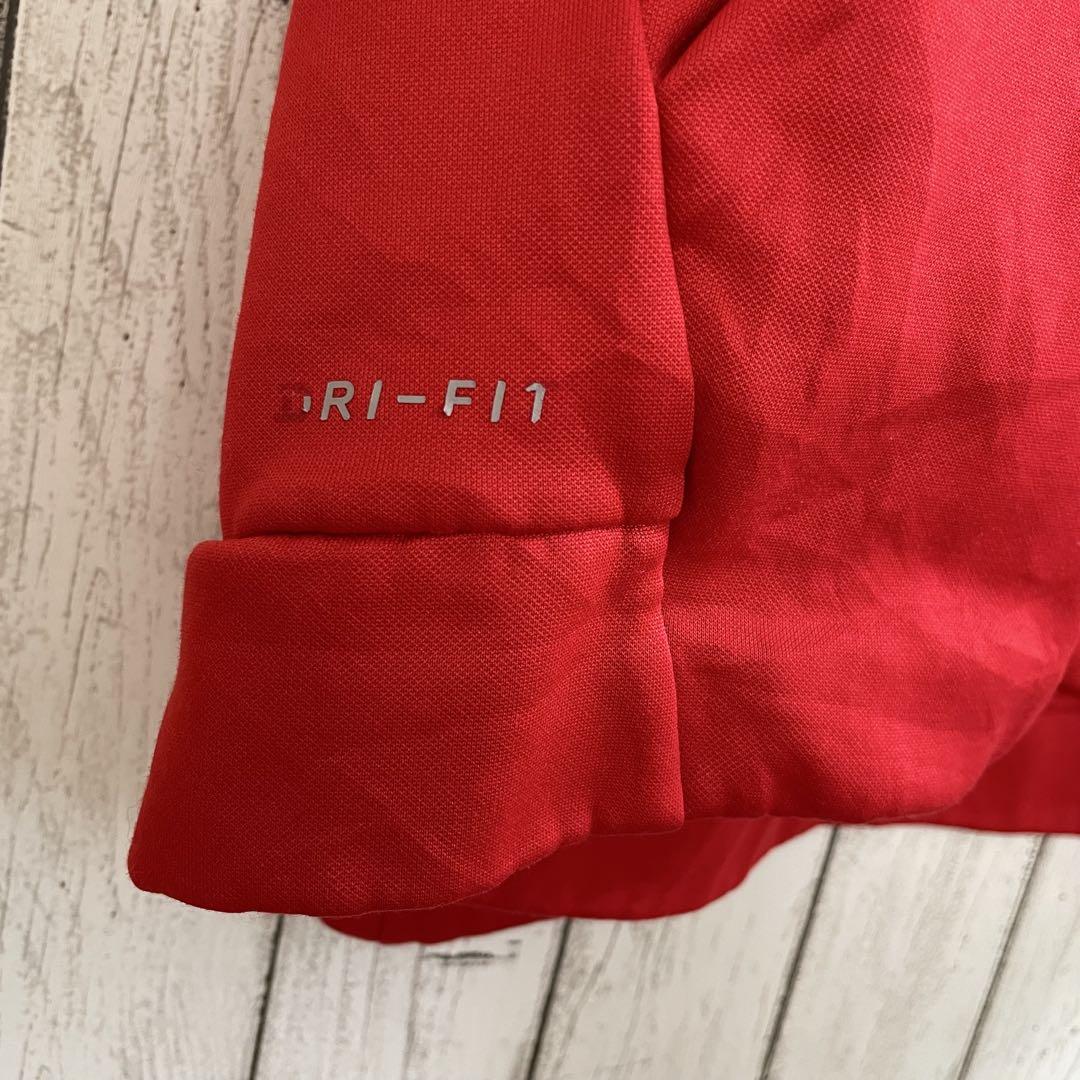【美品】NIKE 長袖パーカー Lサイズ レッド DRI-FIT