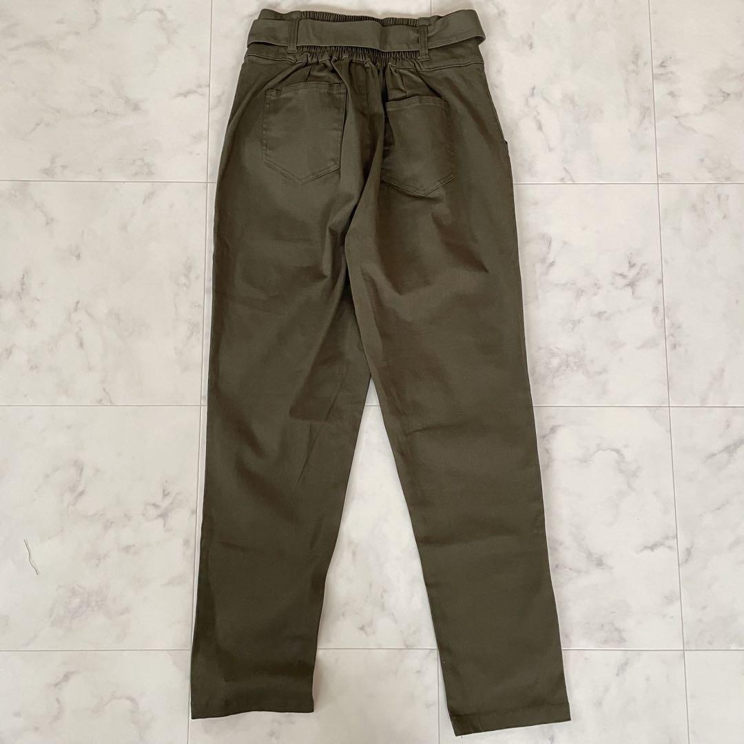【新品未使用】 Alma Design ロングパンツ ベルト付き Mサイズ