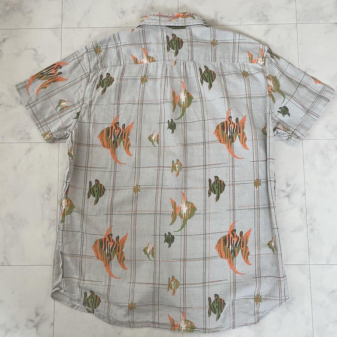 【美品】DIESEL 半袖シャツ アロハシャツ Lサイズ 魚柄