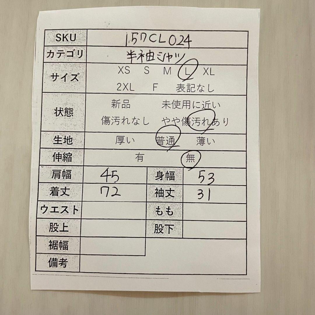 90s ラルフローレン メンズ 半袖 シャツ Lサイズ ブルー ストライプ柄