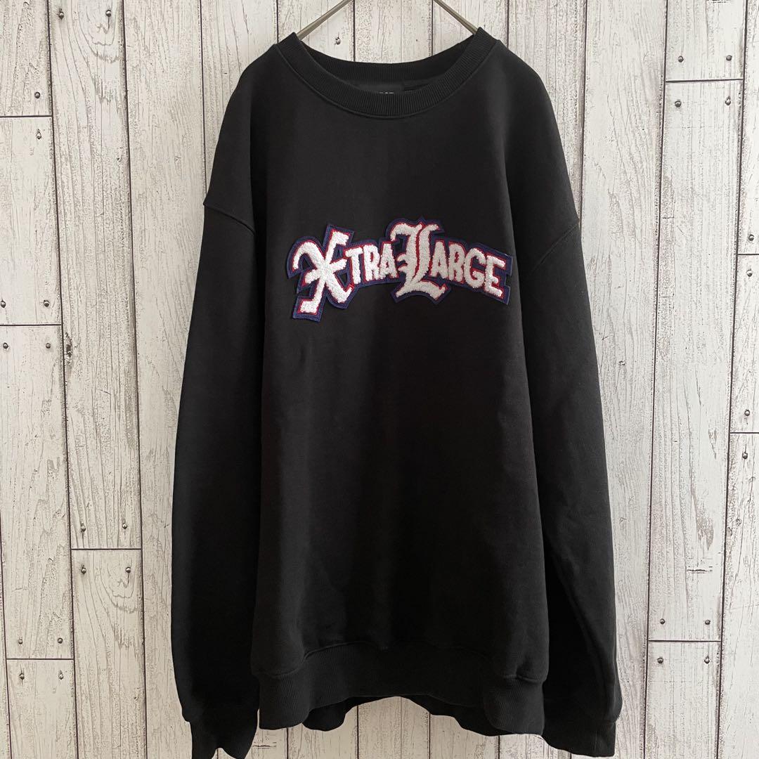 【ほぼ未使用品】XLARGE エクストララージロゴ クルーネックスウェット M
