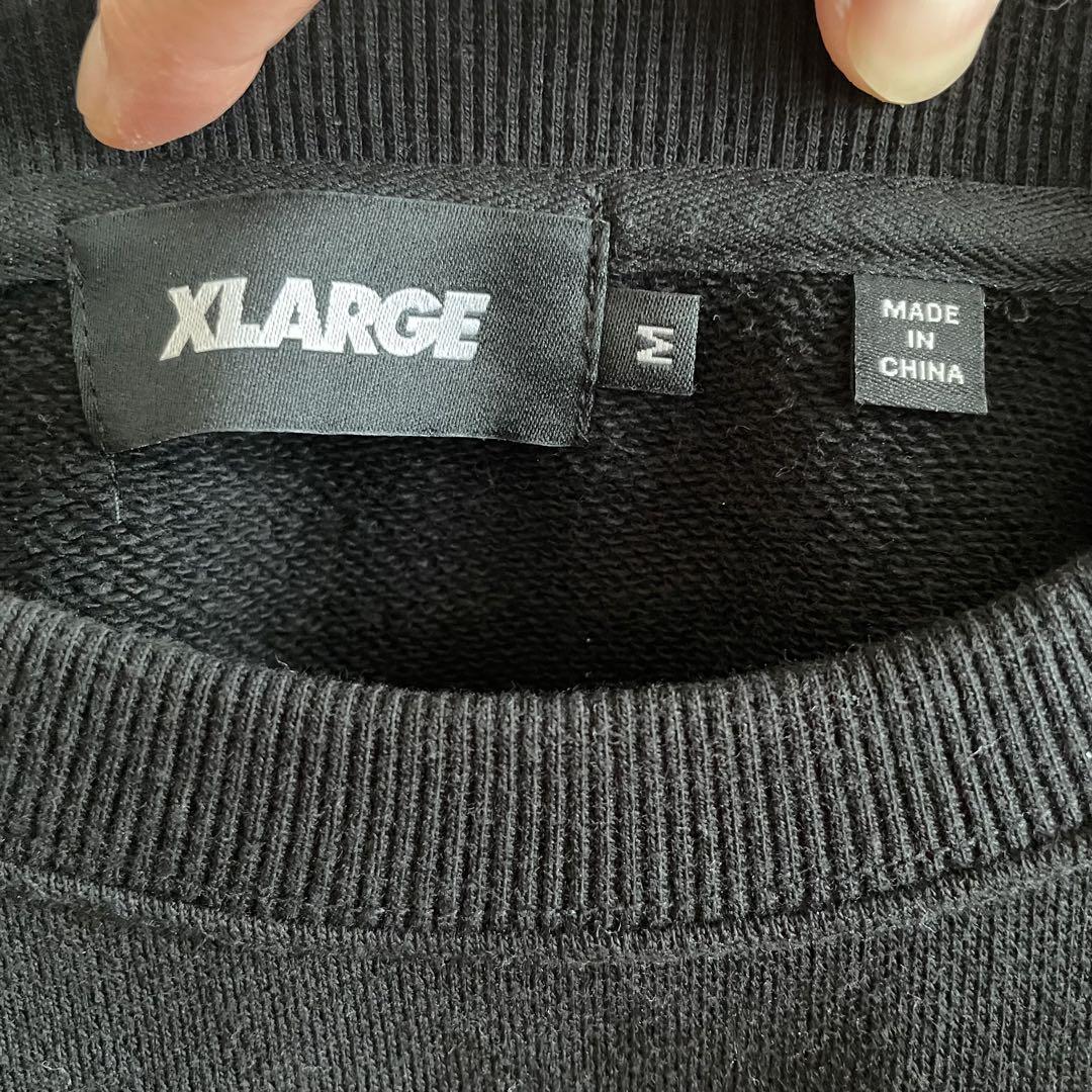 【ほぼ未使用品】XLARGE エクストララージロゴ クルーネックスウェット M