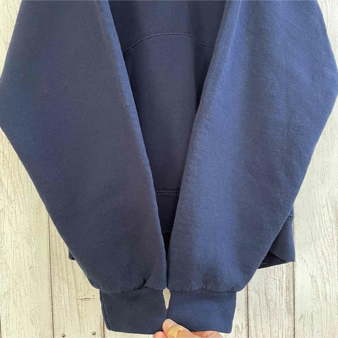 【美品】RUSSELL ラッセル メンズ 長袖パーカー Mサイズ ネイビー