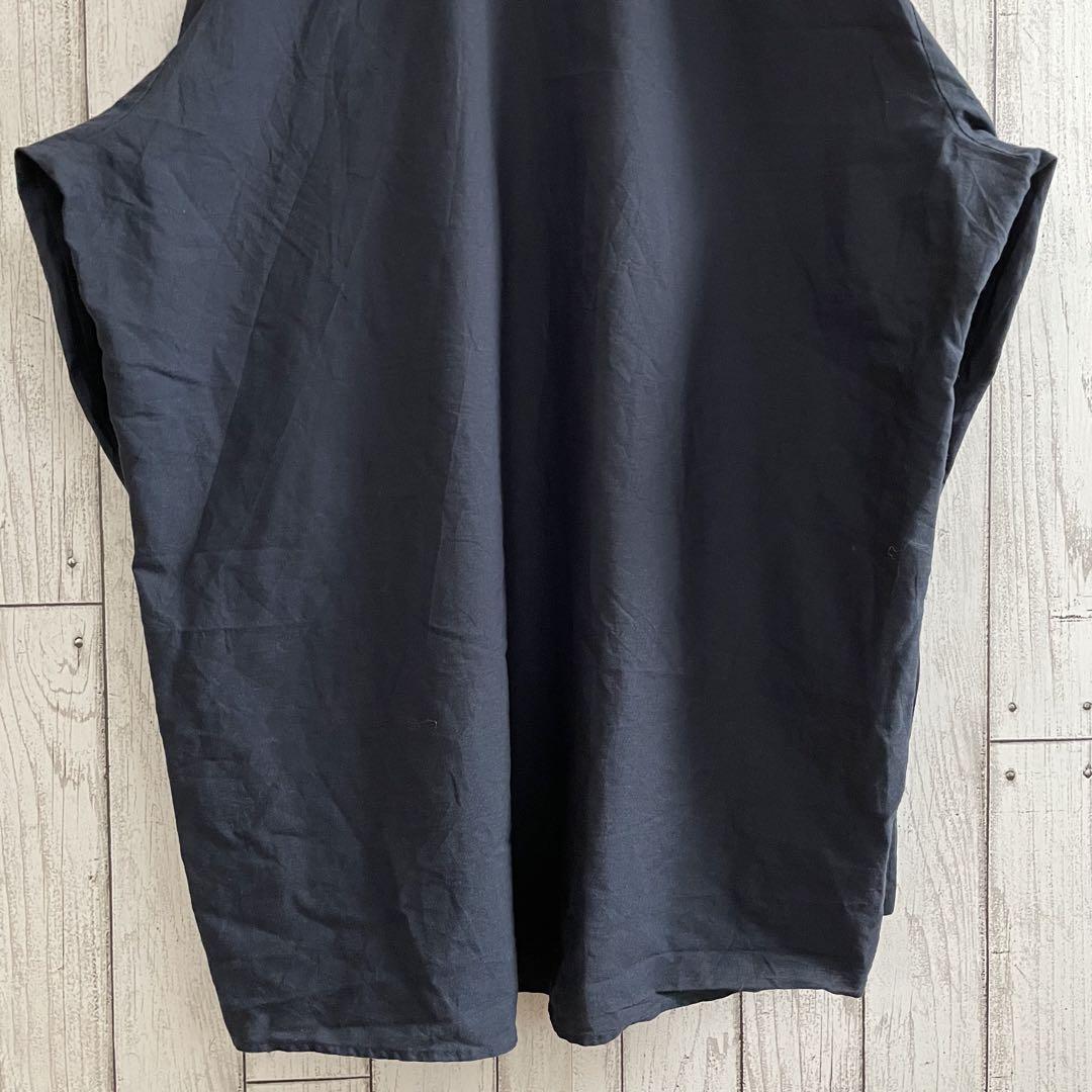 【美品】RED KAP メンズ 長袖ワークシャツ XLサイズ ネイビー