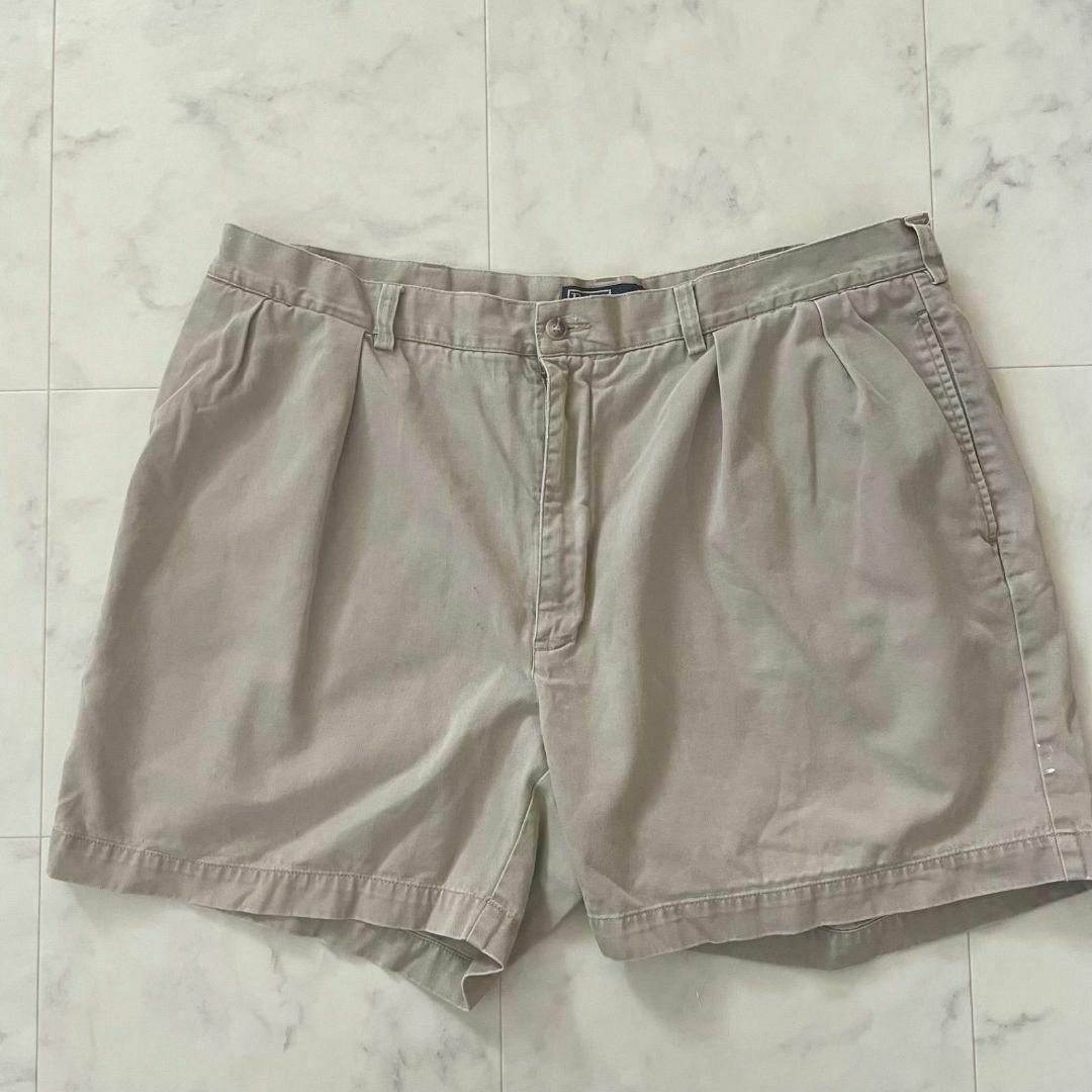 90s ポロラルフローレン メンズ ハーフパンツ 40サイズ ベージュ 無地