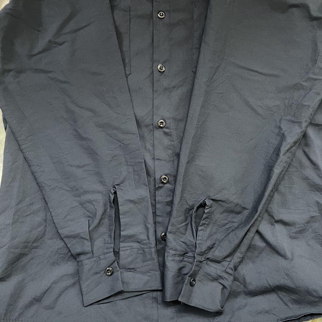 【美品】CINTAS シンタス 長袖ワークシャツ Lサイズ ネイビー