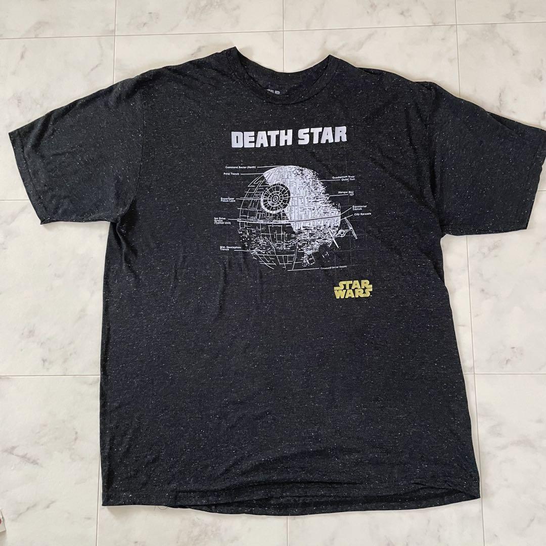 【美品】STAR WARS デス•スター グラフィック 半袖Tシャツ 黒 2XL
