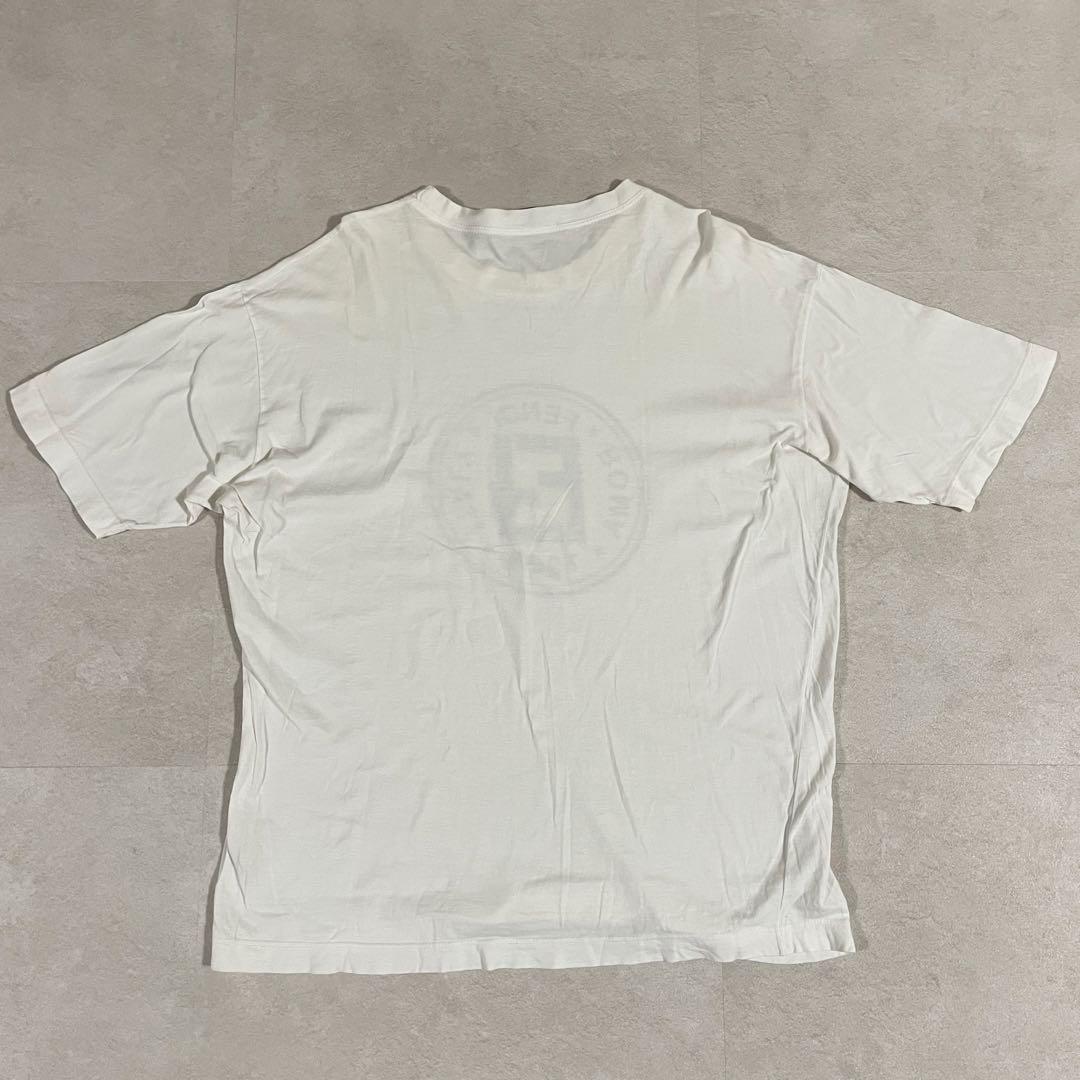 古着 FENDI ヴィンテージ 半袖Tシャツ ロゴプリント サイズL相当