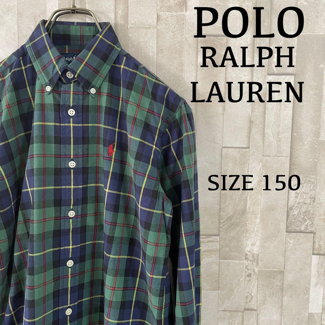 【美品】90s POLO RALPH LAUREN 長袖シャツ チェック柄