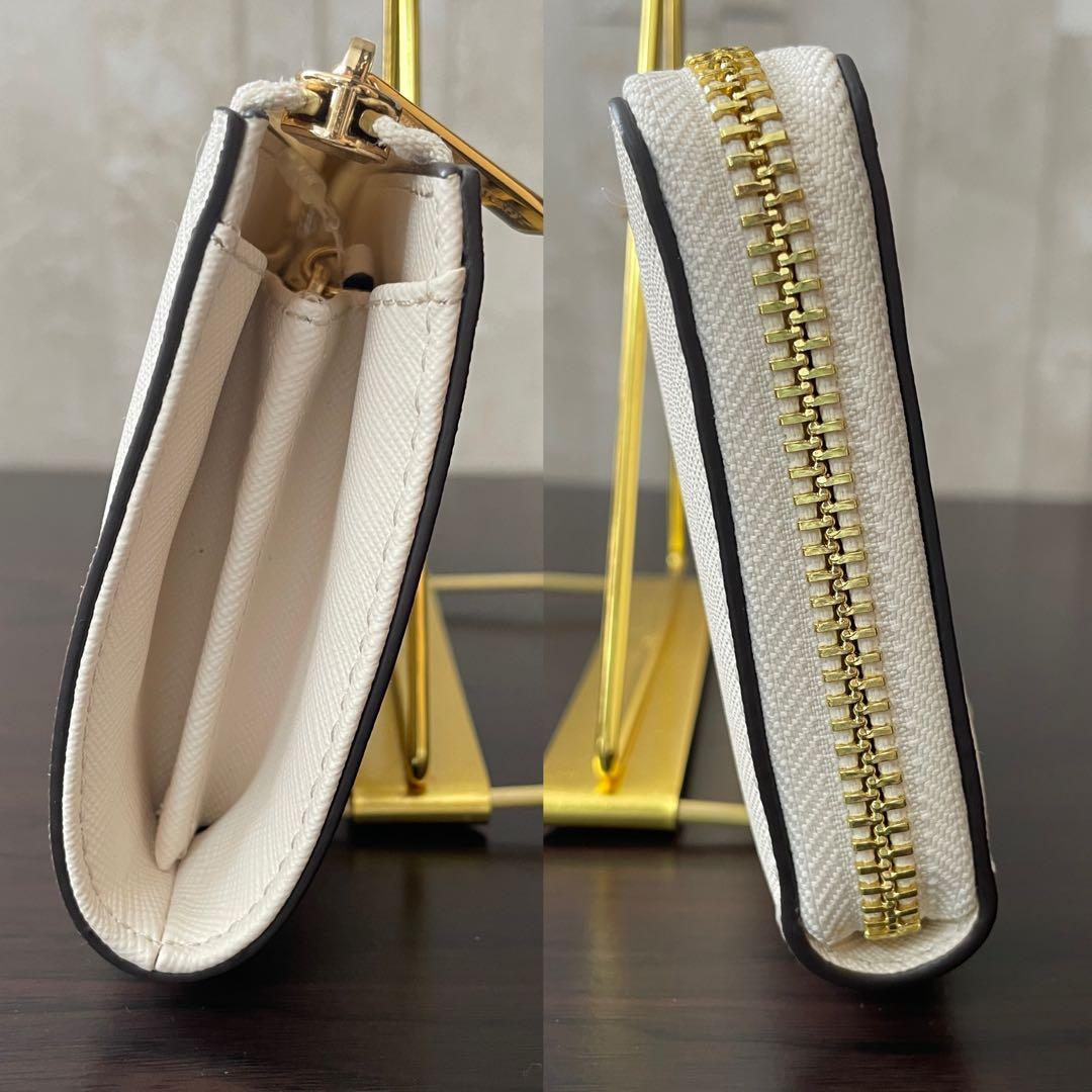 訳あり新品 MICHAEL KORS 長財布 ライトクリーム