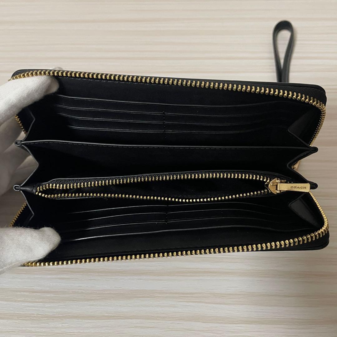 訳あり新品 COACH 長財布 シグネチャー ブラウン