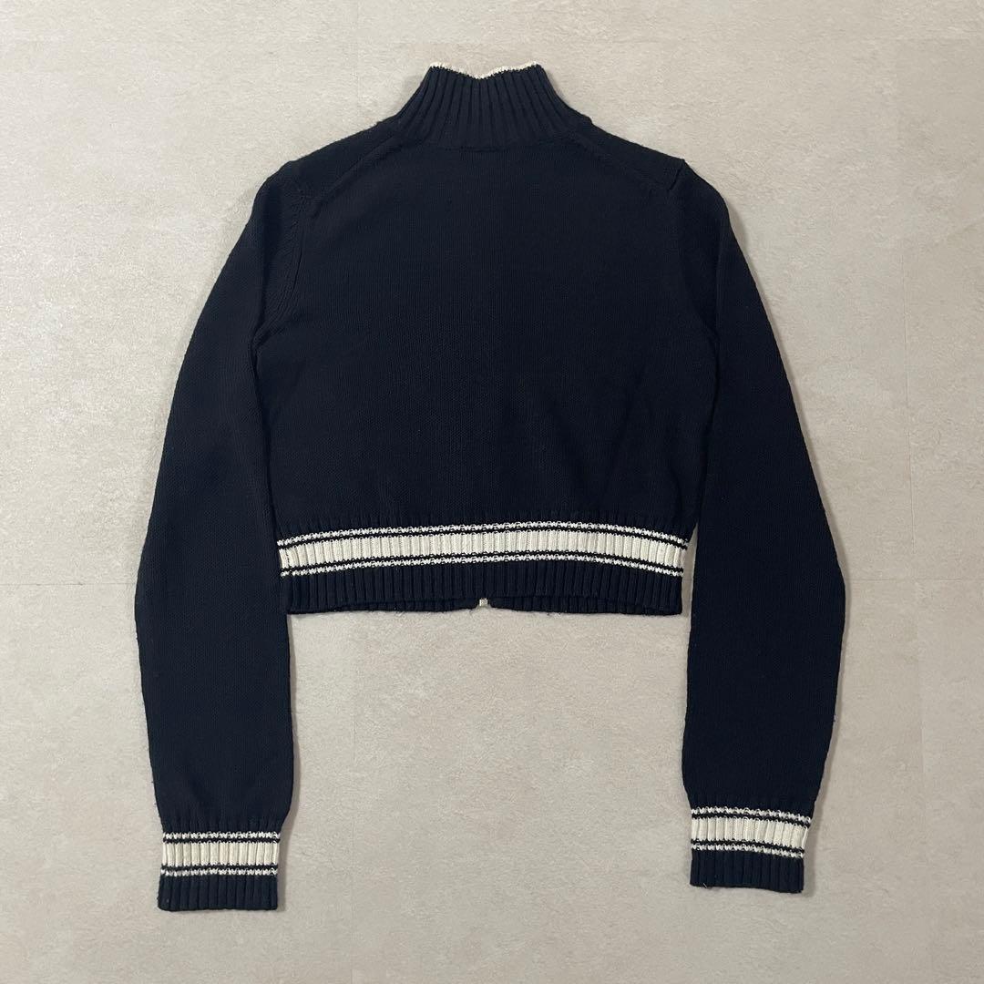 【美品】BURBERRY LONDON ブルーレーベル 長袖ニット ロゴ刺繍