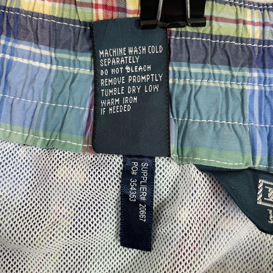【美品】90s POLO RALPH LAUREN スイムショーツ チェック柄