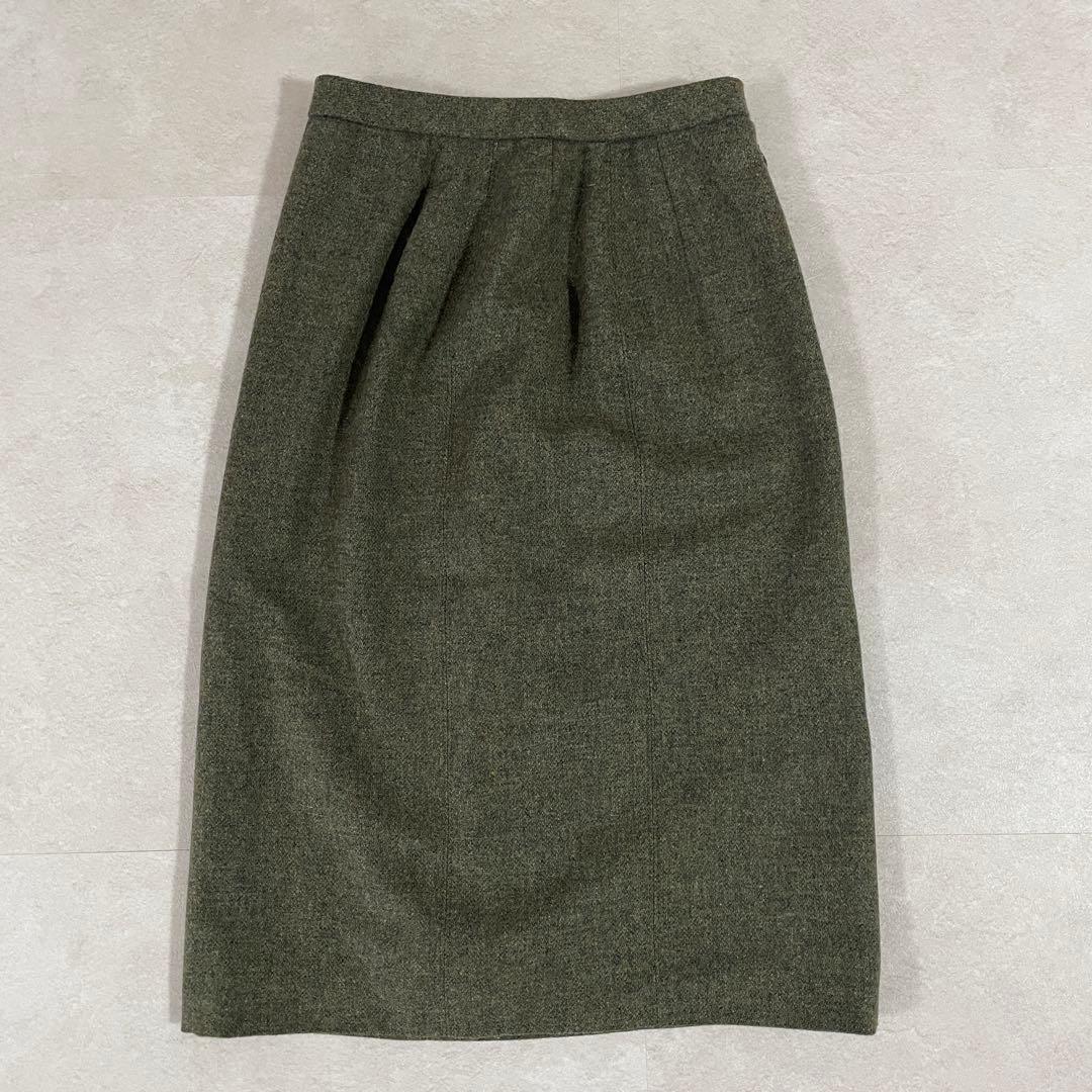 【美品】Leilian セットアップ SIZE 9 (M相当) カーキ