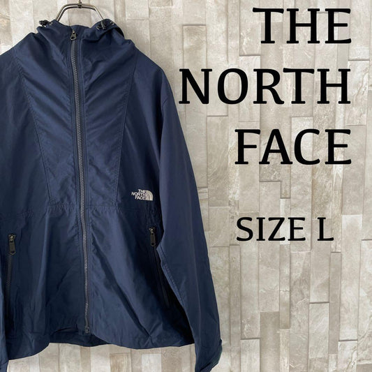 古着 THE NORTH FACE ナイロンジャケット サイズL ネイビー