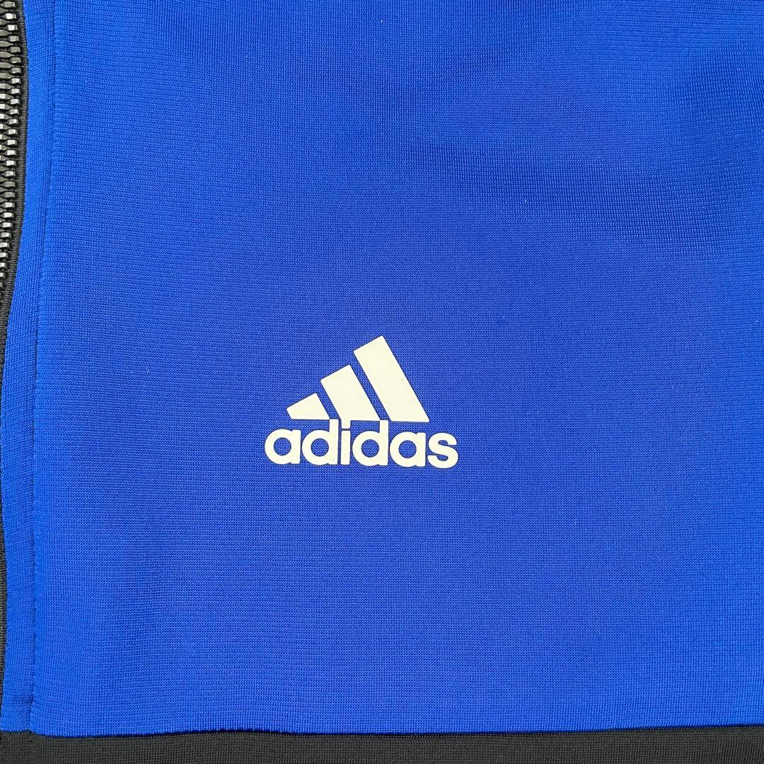 【美品】adidas トラックジャケット サイズS ツートンカラー ブラック系