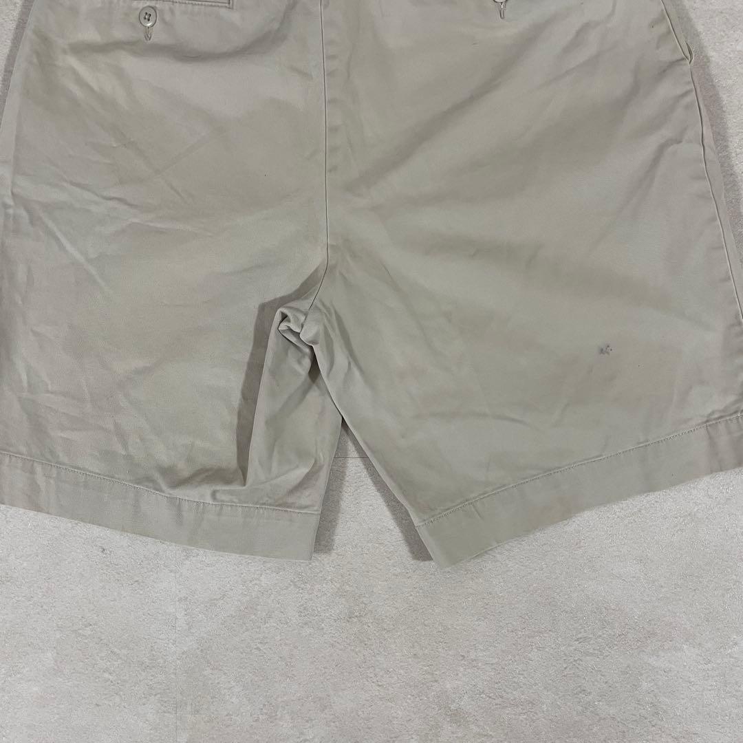 90s POLO RALPH LAUREN ハーフパンツ サイズ33 ベージュ