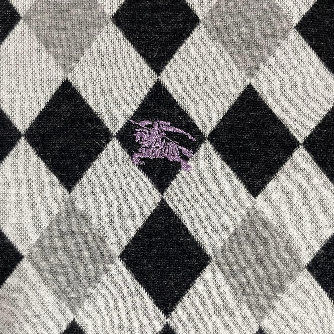 古着BURBERRY BLACK LABEL 半袖ポロシャツ 3 アーガイル柄