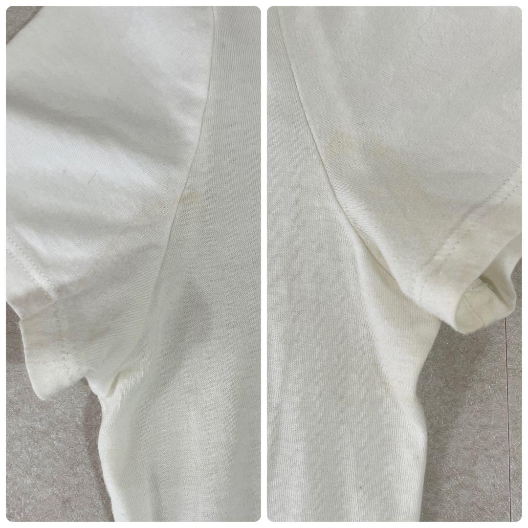 古着ARMANI JEANS 半袖Tシャツ ロゴプリント 40 ホワイト