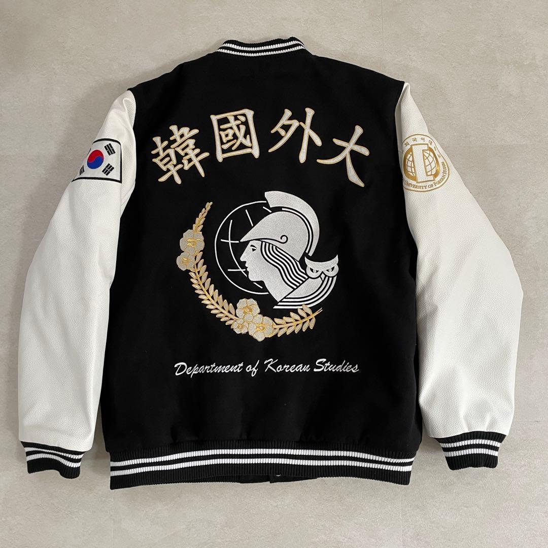 【希少韓国限定】⭐︎日本未発売⭐︎韓国外国語大学校 カレッジ スタジャン サイズL