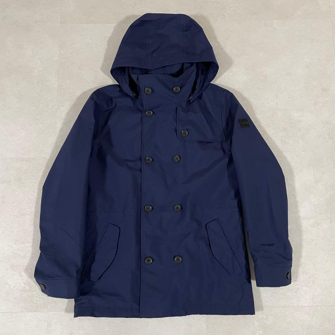 古着 ザノースフェイス トレンチコート HYVENT ホワイトレーベル L 紺