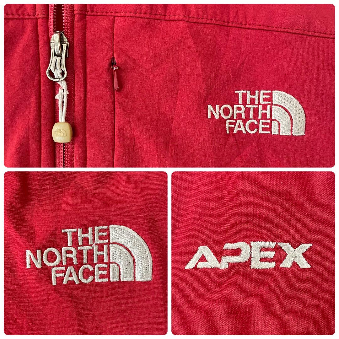 古着THE NORTH FACE ナイロンジャケット APEX ワインレッド