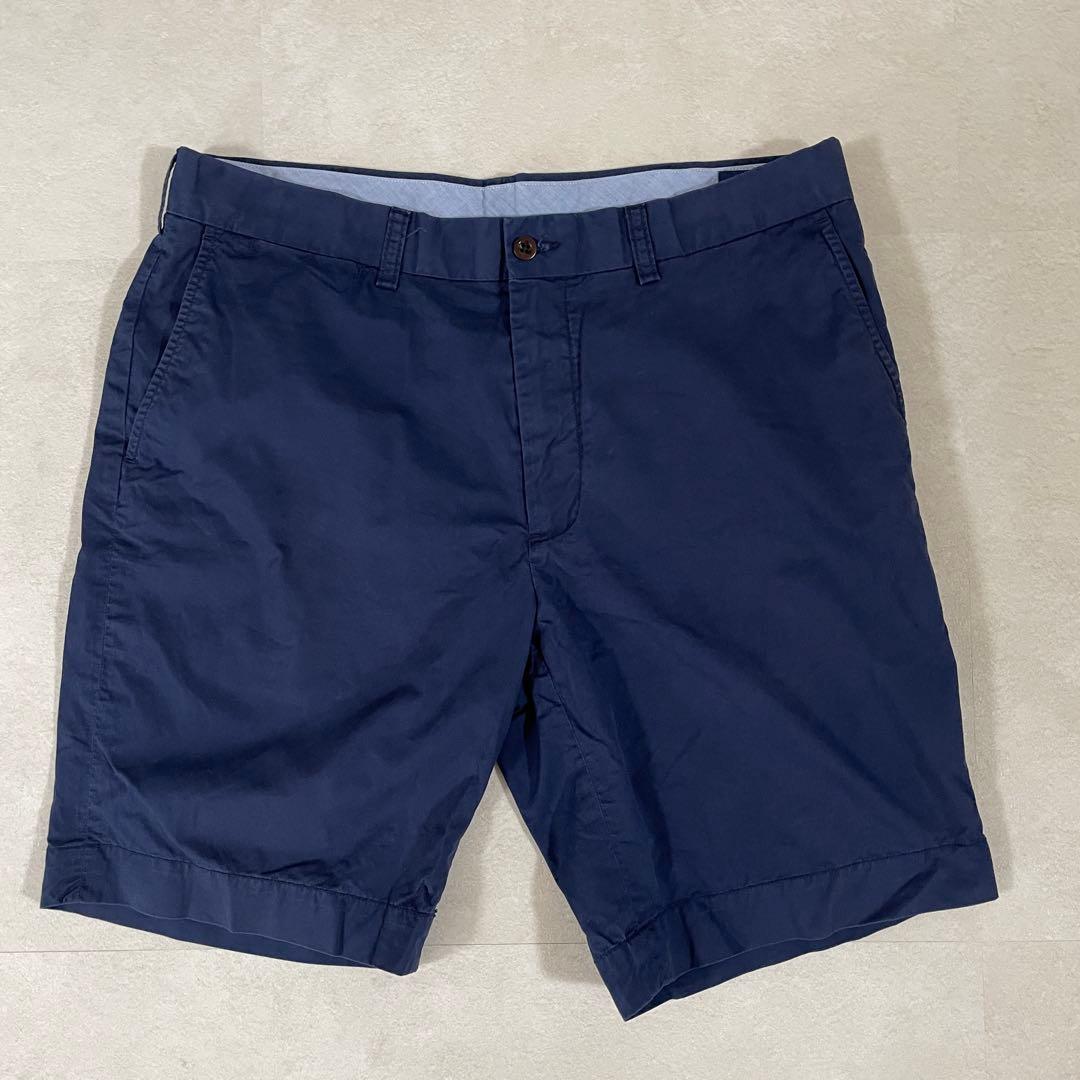 【美品】POLO RALPH LAUREN ハーフパンツ サイズ35 ネイビー
