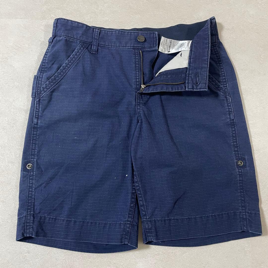 【人気】carhartt ハーフパンツ ネイビー BS213 FORCE