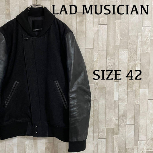 古着 ラッドミュージシャン スタジャン ブルゾン 黒 42 牛革 ライダース