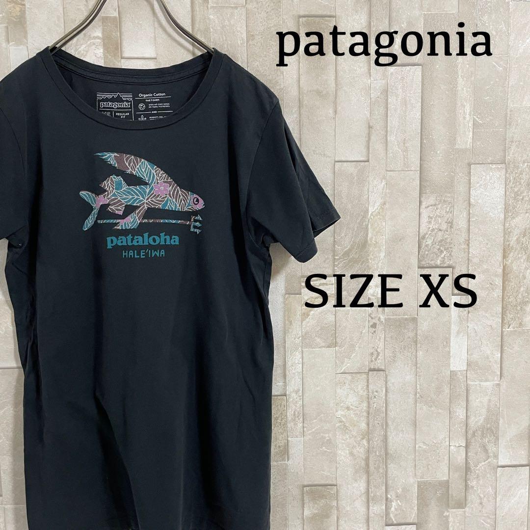 【限定美品】patagonia パタロハ 半袖Tシャツ サイズXS ブラック