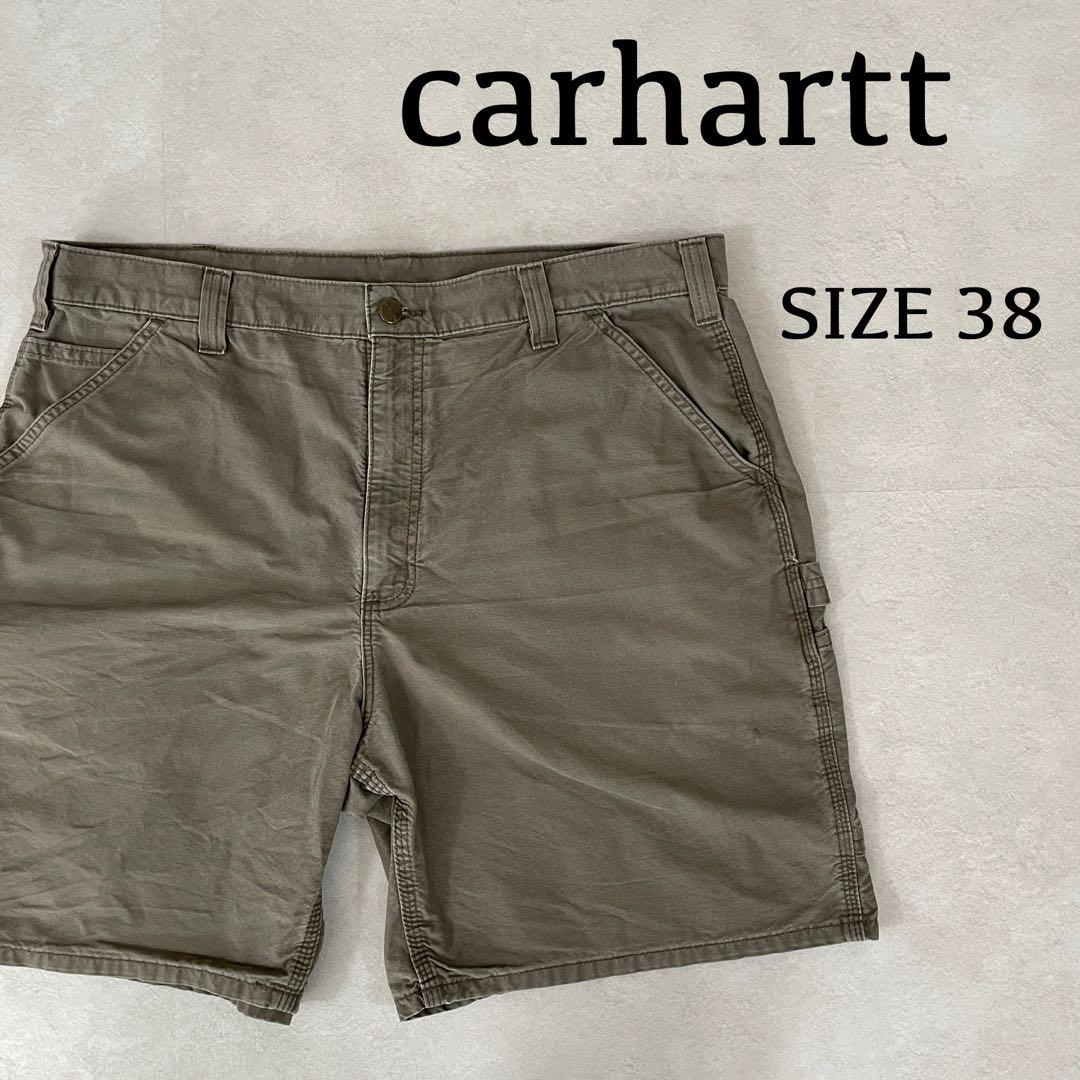 古着 carhartt ハーフパンツ サイズ38 カーキ