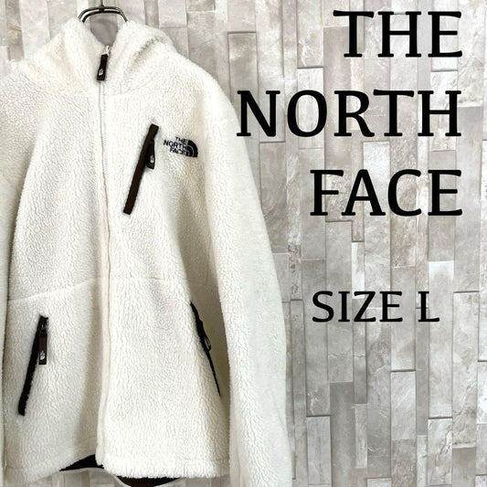 古着 THE NORTH FACE フリース ボアジャケット サイズL ホワイト