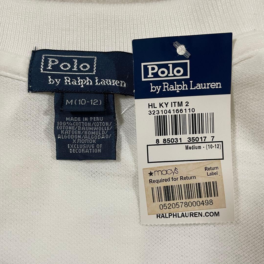 【新品未使用タグ付】90s POLO RALPH LAUREN ポロシャツ 白