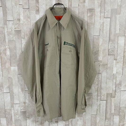 【美品】REGENT リージェント 長袖ワークシャツ サイズM ベージュ