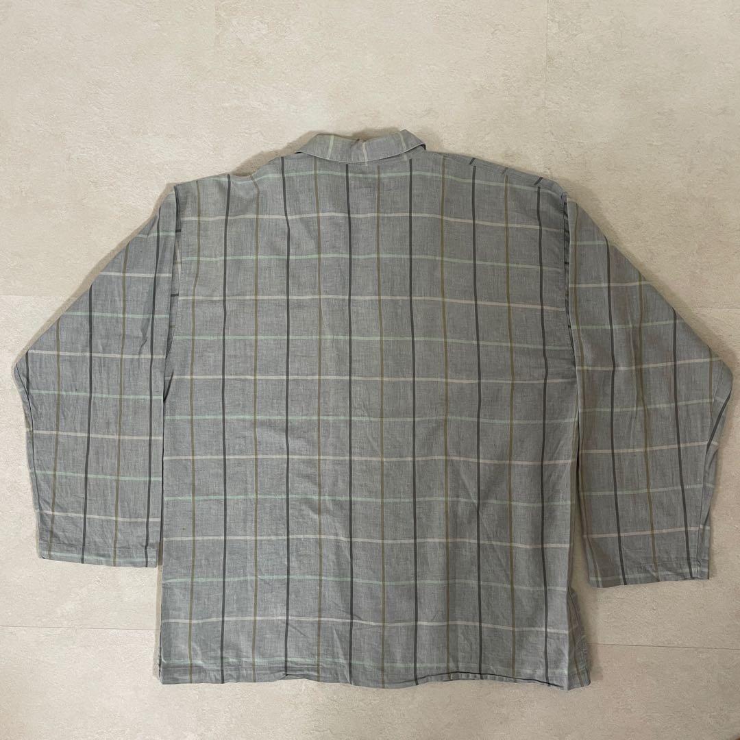 90s BURBERRY 長袖シャツ チェック柄 サイズL グレー – OMNISTYLE
