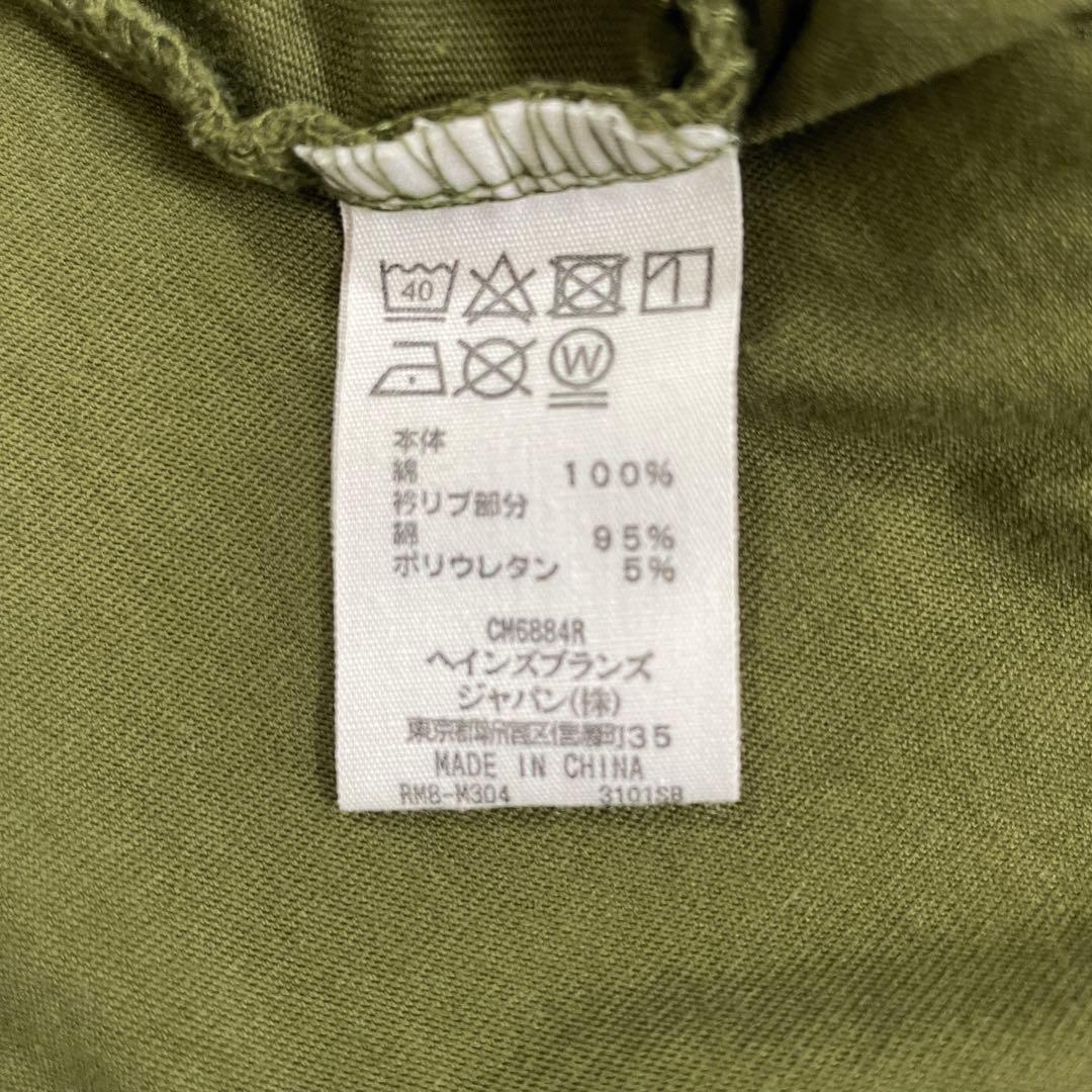 【美品】POLO RALPH LAUREN 半袖Tシャツ M カーキ 裾ポニー