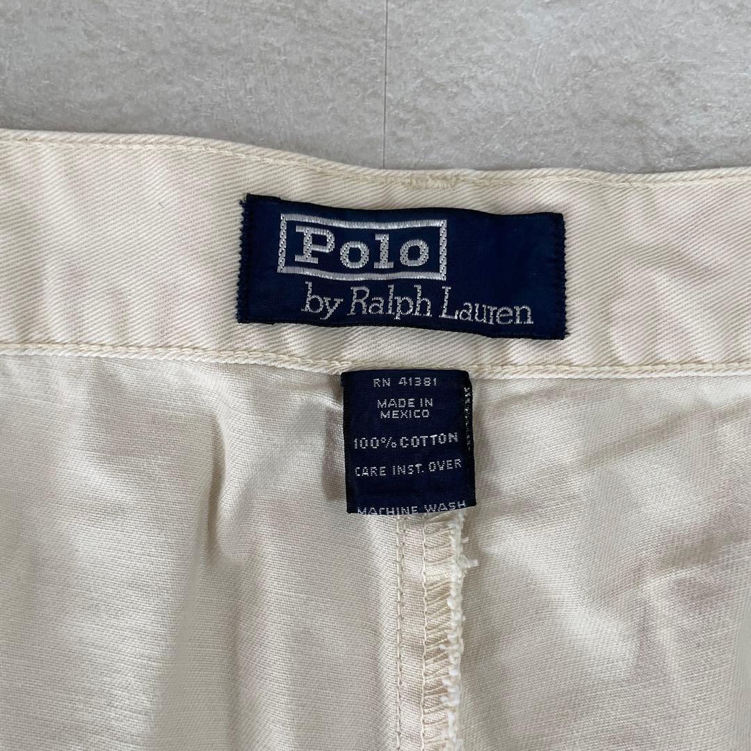 90s POLO RALPH LAUREN ポロチノ 初期タグ 40 クリーム