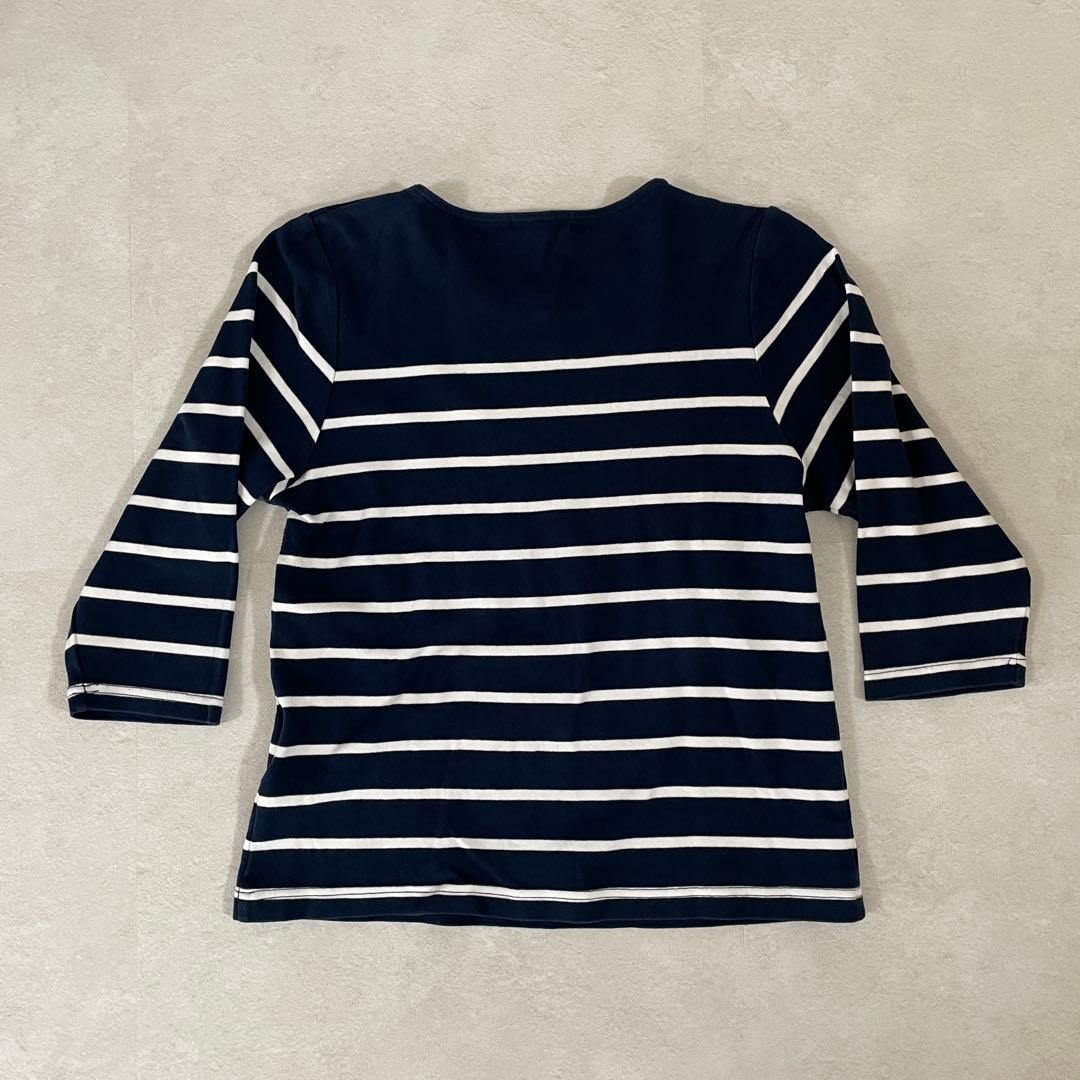 古着 POLO RALPH LAUREN 半袖Tシャツ ボーダー柄 M 紺色