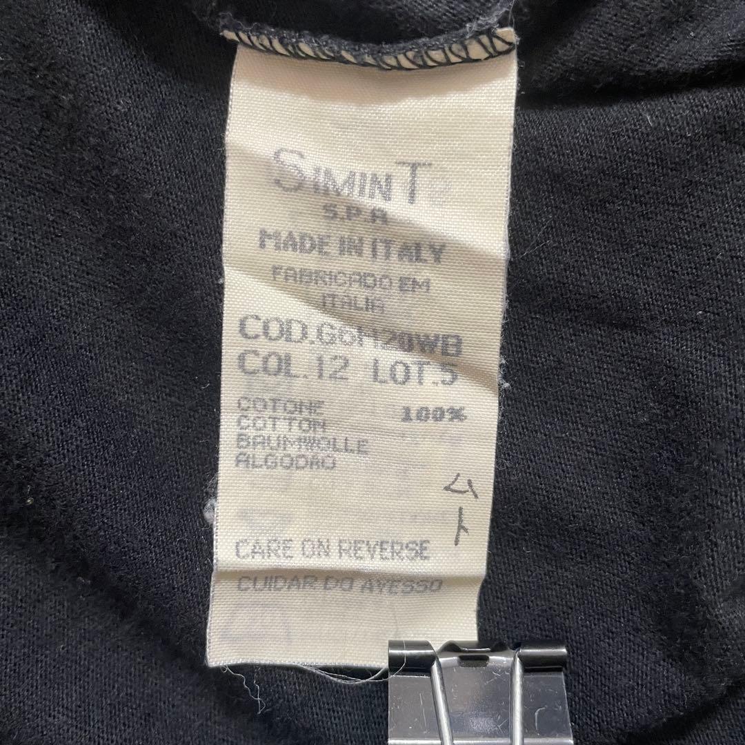【美品】ARMANI JEANS ロゴプリント ブラック 半袖Tシャツ Mサイズ