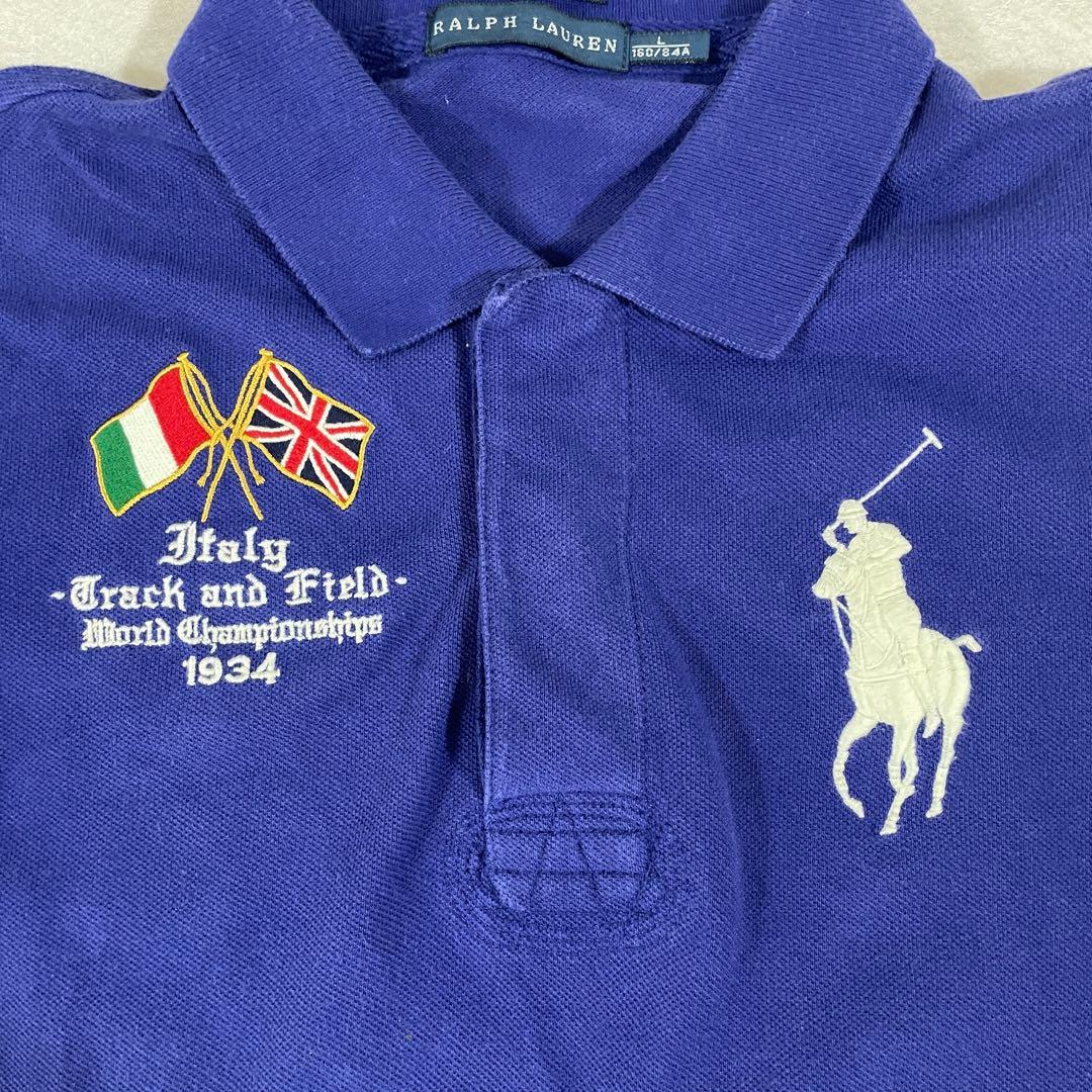 【美品】90s POLO RALPH LAUREN 半袖ポロシャツ 160