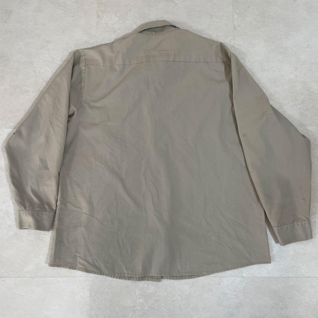 古着 Louis Hébert ルイエベール 長袖シャツ XL 企業ロゴ刺繍