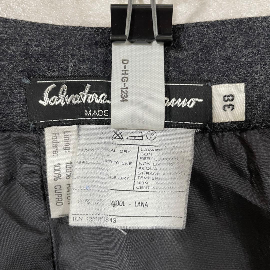 【美品】Salvatore Ferragamo 膝丈スカート イタリア製